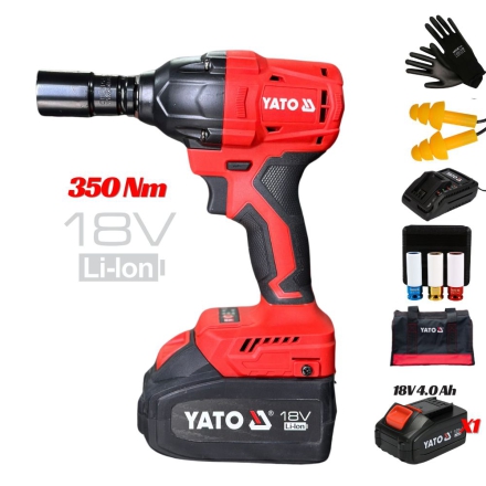 Máy mở Bulong 1/2″ 350Nm 1 PIN Yato YT-8277925 x1 4Ah